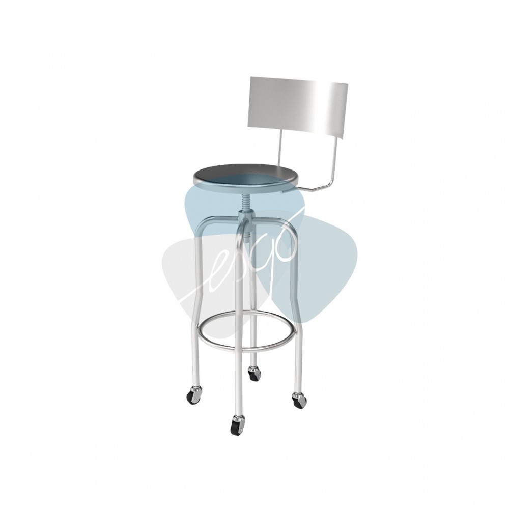 Banco giratorio con ruedas